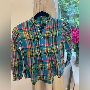 Polo by Ralph Lauren Blue Green Button Down Shirt